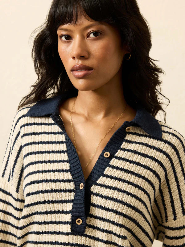 VENNER-Miramar Linen Relaxed Polo
